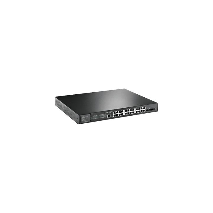 Switch L2+ Omada PoE+ / 24 Puertos PoE+ 10/100/1000 Mbps / 4 Puertos SFP+ 10G / 2 Puertos Consola (RJ45 y microUSB) /