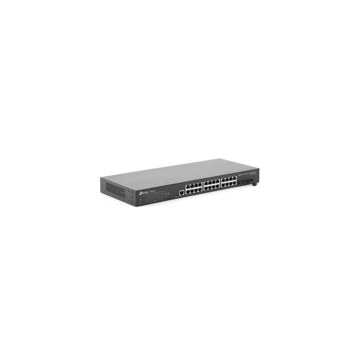 Switch L2+ Omada PoE+ / 24 Puertos PoE+ 10/100/1000 Mbps / 4 Puertos SFP+ 10G / 2 Puertos Consola (RJ45 y microUSB) /