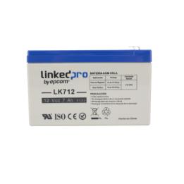 Batería 12 V / 7 Ah / UL / Tecnología AGM / Vida útil promedio 5 años / Uso en equipo electrónico, Alarmas de
