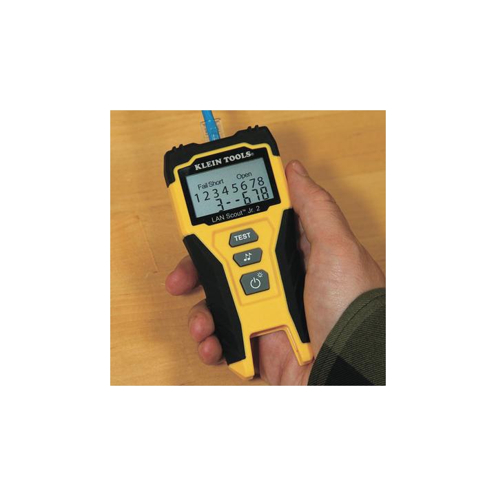 Tester  de Cable LAN Scout™ Jr. 2/ Para: Prueba aprobada/ Error de Cableado/ Falla de Circuito Abierto o
