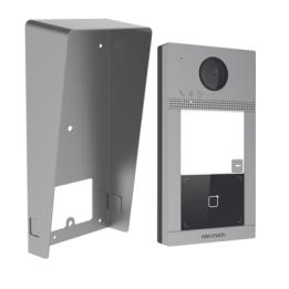 Kit Videoportero + Carcasa protectora IP 2 Megapixel / Llamada y Apertura Remota desde App Hik-Connect / PoE / Exterior