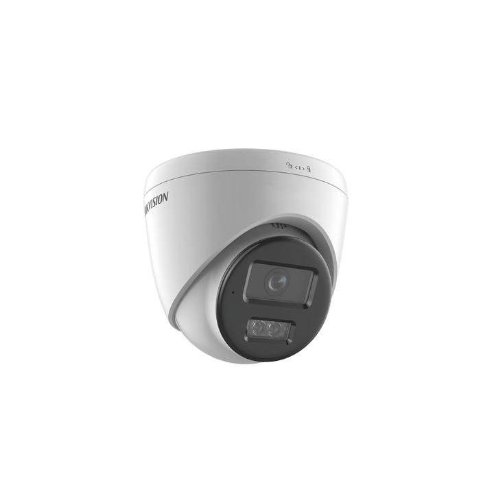 [Dual Light] Turret IP 8 Megapixel (4K) / Lente 2.8 mm / 30 mts IR + 30 mts Luz Blanca / Micrófono Integrado /