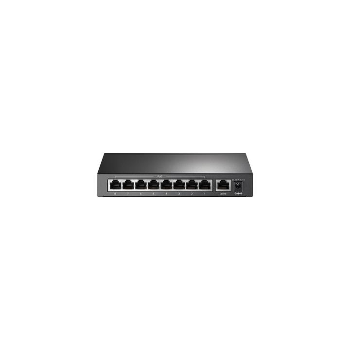 Switch PoE+ No Administrable / De Escritorio 9 puertos 10/100 Mbps / 8 puertos PoE af/at Inteligente / Presupuesto 65 W