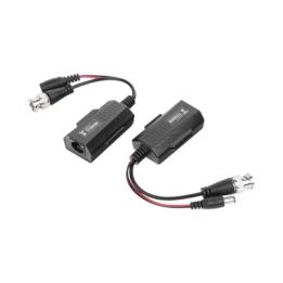 Kit de transceptores activos con conector para alimentación (12V/24Vcc/AC) TurboHD para aplicaciones de video por UTP