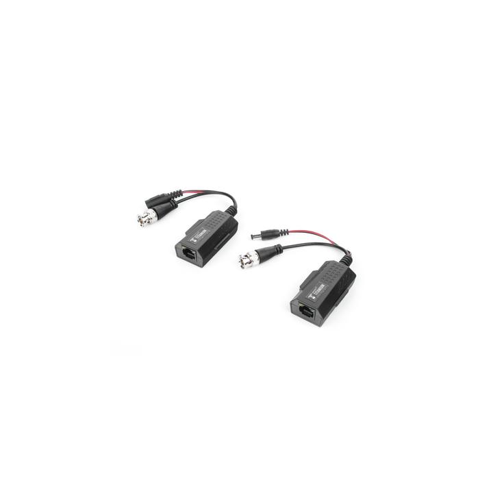 Kit de transceptores activos con conector para alimentación (12V/24Vcc/AC) TurboHD para aplicaciones de video por UTP