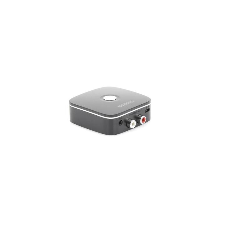 Receptor de Audio Bluetooth 5.0 a RCA o Auxiliar 3.5mm / Tecnología EDR / Reconexión Automática / Hasta 10 m / Ideal
