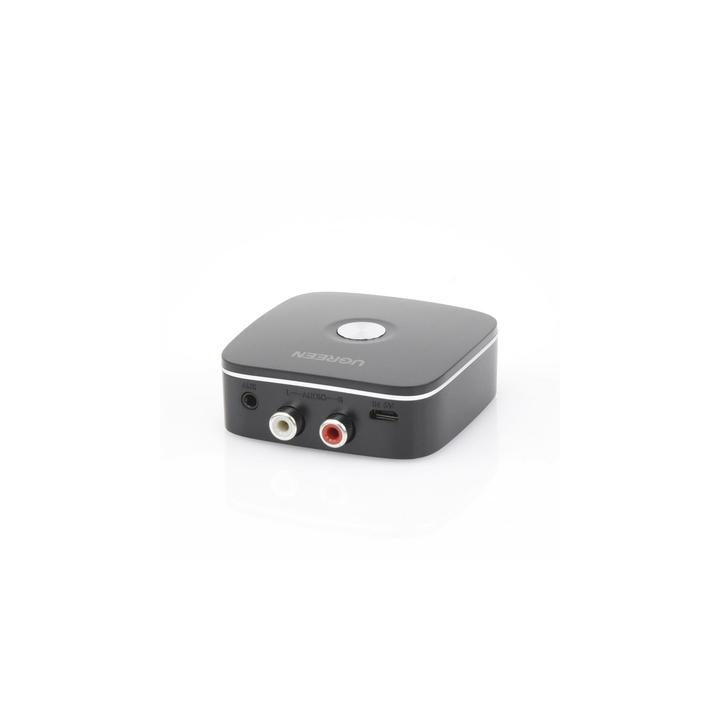 Receptor de Audio Bluetooth 5.0 a RCA o Auxiliar 3.5mm / Tecnología EDR / Reconexión Automática / Hasta 10 m / Ideal