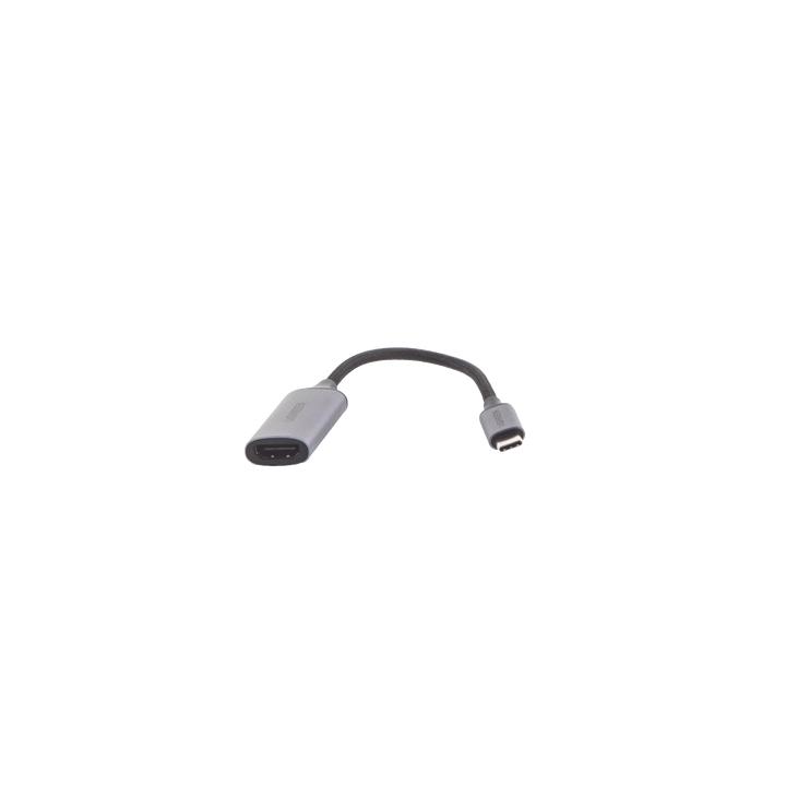 Cable Adaptador USB C a HDMI 4K@60Hz / Convertidor Thunderbolt 3 / Caja de Aluminio / HDMI V2.0 / 3D / Longitud del