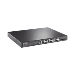 Switch L2+ Omada PoE+ / 24 Puertos PoE+ 10/100/1000 Mbps / 4 Puertos SFP 1G / 2 Puertos Consola (RJ45 y microUSB) /