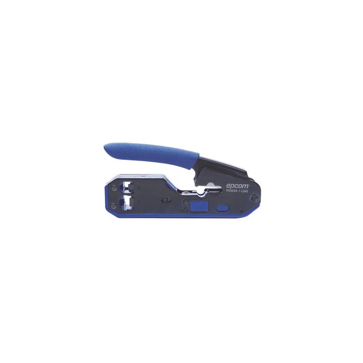 Pinza SLIM para Corte y Terminado de Plugs RJ45/RJ11, Acero al Carbón y Mango Ergonómico.