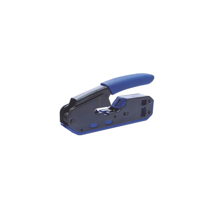 Pinza SLIM para Corte y Terminado de Plugs RJ45/RJ11, Acero al Carbón y Mango Ergonómico.