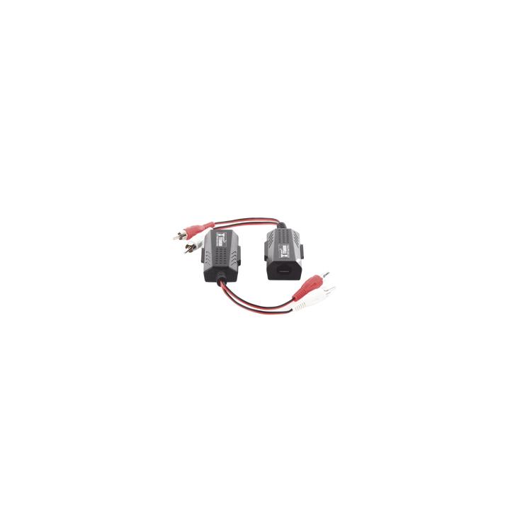 Balun Extensor de Audio Analogo Estereo RCA a RJ45 / Distancia 800 Metros (2625 Pies) / Cable CAT5-6 / Conector 100%