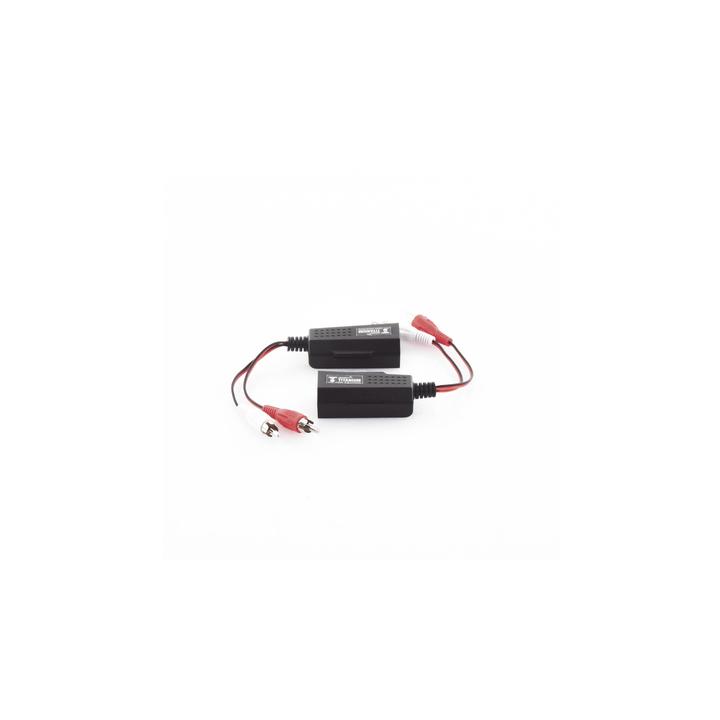 Balun Extensor de Audio Analogo Estereo RCA a RJ45 / Distancia 800 Metros (2625 Pies) / Cable CAT5-6 / Conector 100%