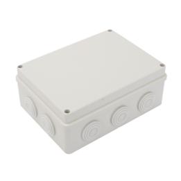 Caja Derivación-Conexión de Plástico (140 X 190 X 76 mm) con 10 Glándulas de Goma. Para Instalaciones Comerciales,