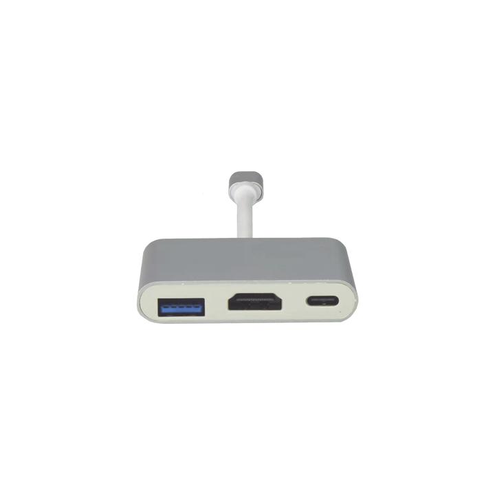 Adaptador Multipuerto USB-C 3.1 A HDMI 4K / USB 3.0 / USB – C /  Alta Velocidad de Transmisión de Datos / Admite