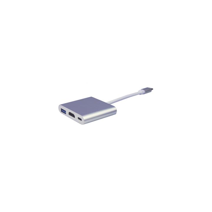 Adaptador Multipuerto USB-C 3.1 A HDMI 4K / USB 3.0 / USB – C /  Alta Velocidad de Transmisión de Datos / Admite