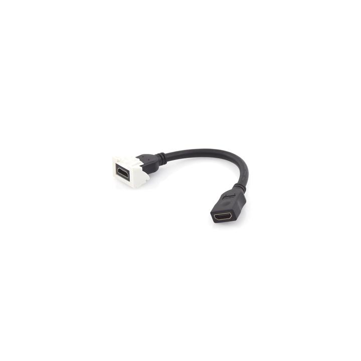 Adaptador HDMI con Pigtail Hembra-Hembra, Para Vídeo 720, 1080p, 4K UHD Compatible con Faceplates MAX Siemon de 2