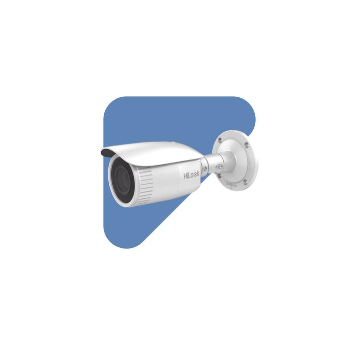 Bala IP 4 Megapixel / Lente Motorizado 2.8 - 12 mm / 30 mts IR EXIR / PoE / Exterior IP67 / WDR 120 dB / Micro SD /