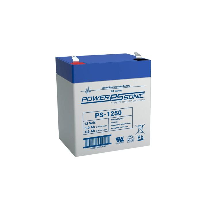 Batería 12V, 5.0AH, Para Respaldo, Tecnologías AGM/VRLA, 5 Años Vida Útil, Terminales F2, Reconocida UL