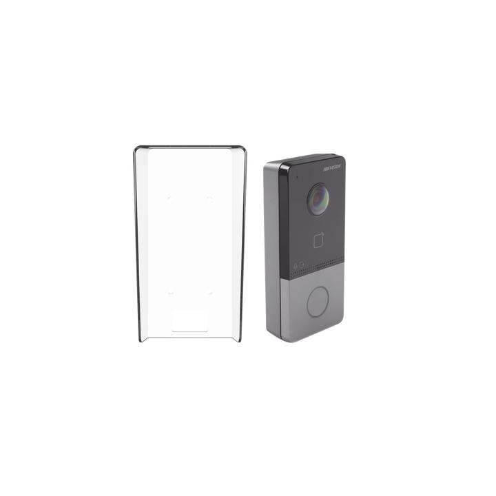 Kit Videoportero IP + Carcasa protectora 2 Megapixel  / PoE Estandar / IP65  / Apertura desde Hik-connect / Soporta 1