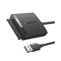 Adaptador USB 3.0 a SATA III | Compatible con Disco Duro HDD y SSD de 2.5" y 3.5" de hasta 12 TB | Velocidad USB 3.0 de