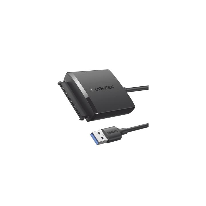 Adaptador USB 3.0 a SATA III | Compatible con Disco Duro HDD y SSD de 2.5" y 3.5" de hasta 12 TB | Velocidad USB 3.0 de