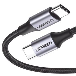 Cable USB-C a USB-C | 1 Metro (3.28 Pies) | Transferencia de Datos de 480 Mbps | Carga Rápida de Hasta 60W | QC