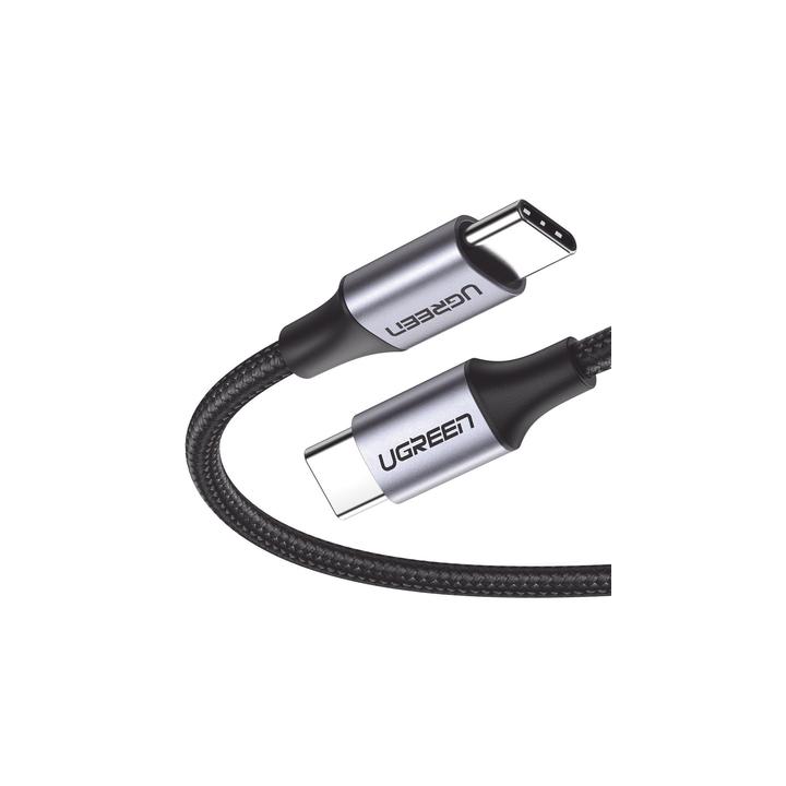 Cable USB-C a USB-C | 1 Metro (3.28 Pies) | Transferencia de Datos de 480 Mbps | Carga Rápida de Hasta 60W | QC