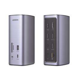 HUB USB-C (Docking Revodok Pro) 12 en 1 | 2 USB-A 3.0 | 1 USB-C PD Carga 100W | 1 USB-A 3.1 | 1 USB-C 3.1 | HDMI 4K |
