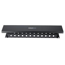 Organizador de Cables Horizontal de 2U para Rack de 19" con Cubierta Metálica