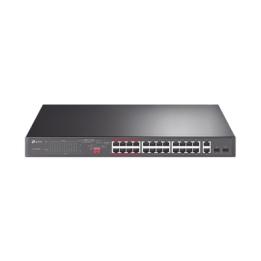 Switch No Administrable 24 Puertos PoE+ 10/100 Mbps / 2 Puertos 10/100/1000 Mbps + 2 Puertos SFP (combo) / Modo