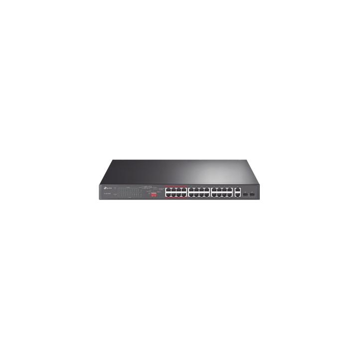 Switch No Administrable 24 Puertos PoE+ 10/100 Mbps / 2 Puertos 10/100/1000 Mbps + 2 Puertos SFP (combo) / Modo