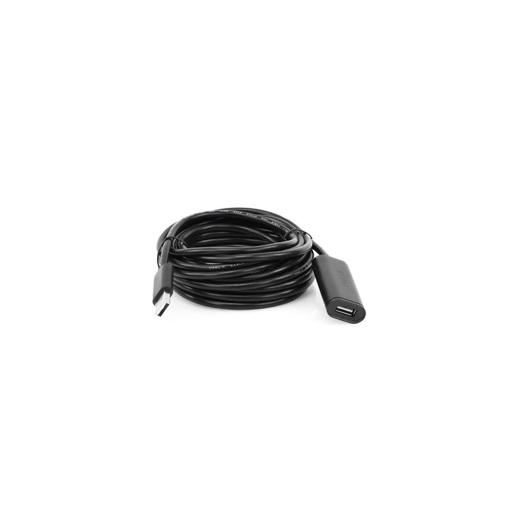 Cable de Extensión Activo USB 2.0 / 5 Metros / Macho-Hembra / Booster individual FE1.1S incorporado / Velocidad de