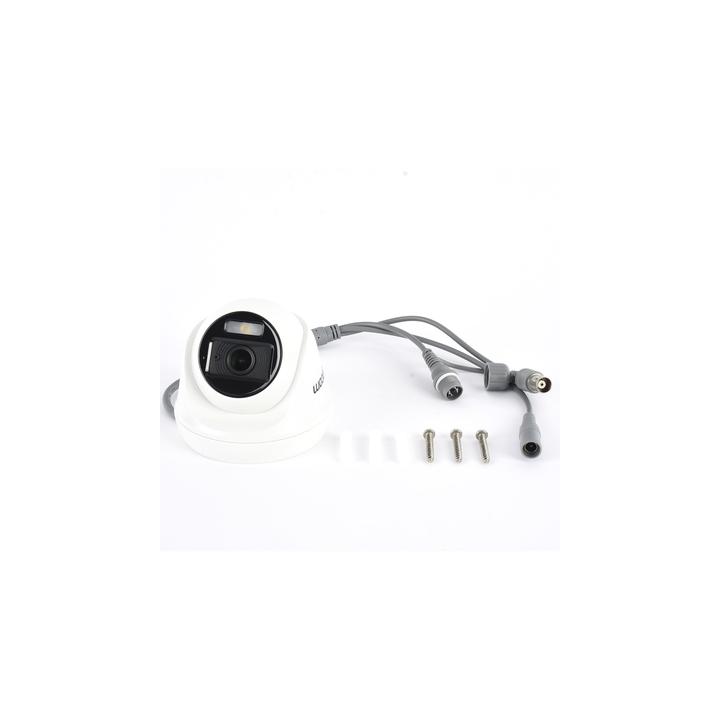 Turret TURBOHD 2 Megapíxel (1080p) / Imagen a color 24/7 / Lente 2.8 mm / Policarbonato / Luz Blanca 20 mts / Interior