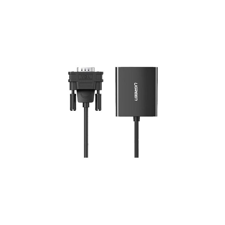 VGA Macho / Salida: HDMI Hembra / Resolución de 1080P@60Hz / Puerto Estéreo de 3.5 mm / Plug and Play, Sin