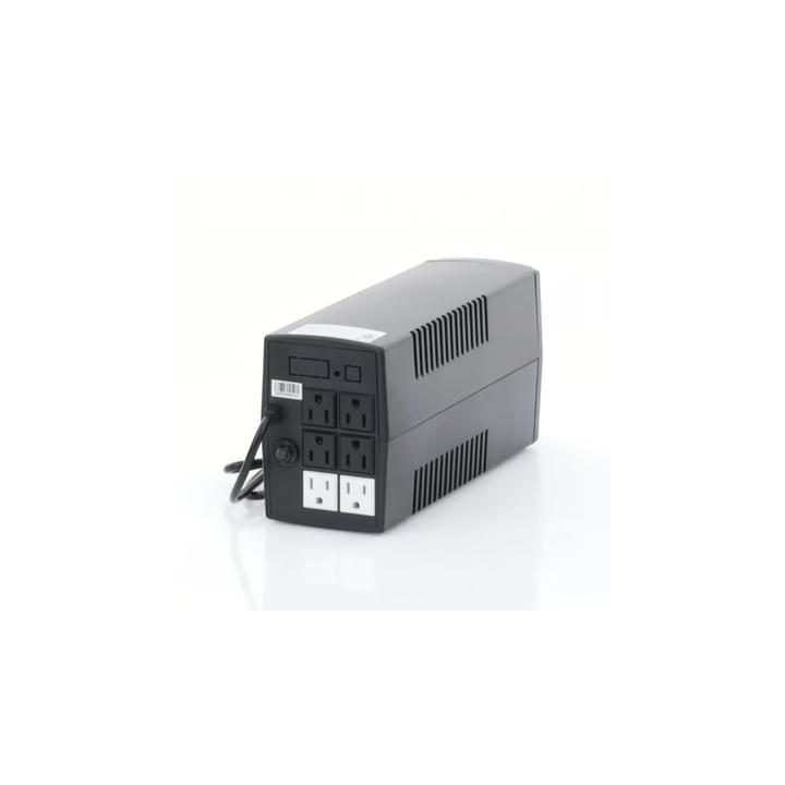 UPS de 850VA/510W / Topología Línea Interactiva / Entrada y Salida 120 Vca / Clavija NEMA 5-15P / 6 Tomas NEMA 5-15R