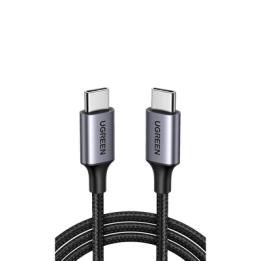 Cable USB-C a USB-C | 2 Metros (6.56 Pies) | Transferencia de Datos de 480 Mbps | Carga Rápida de Hasta 60W | QC