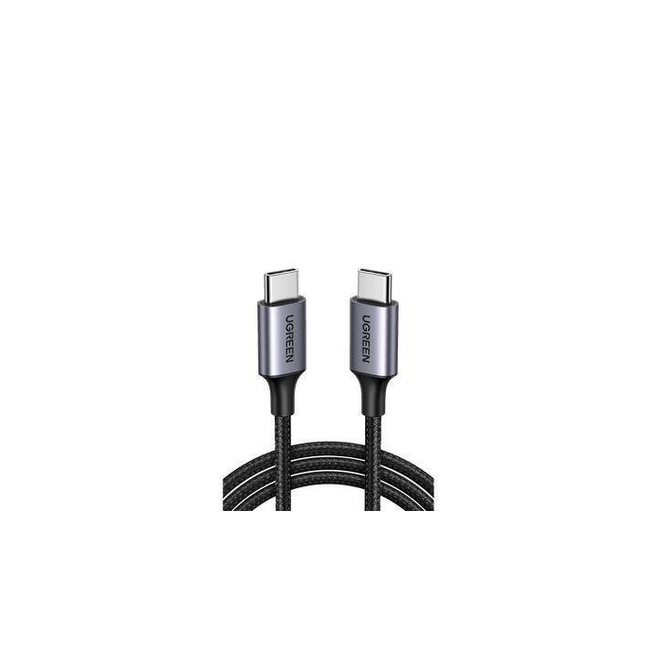 Cable USB-C a USB-C | 2 Metros (6.56 Pies) | Transferencia de Datos de 480 Mbps | Carga Rápida de Hasta 60W | QC