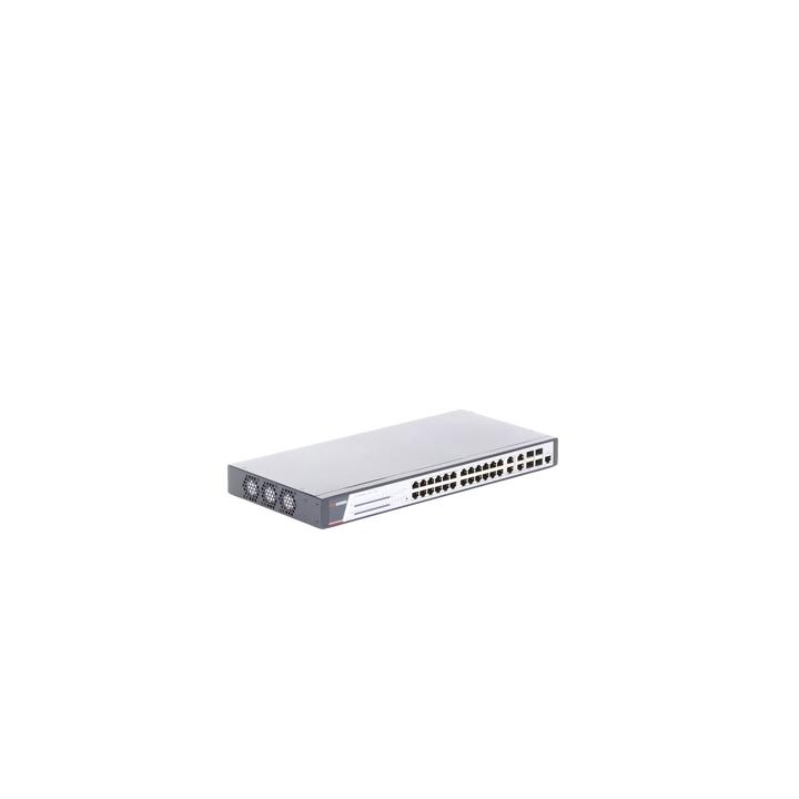 Switch Gigabit PoE+ / Administrable / 24 Puertos 1000 Mbps PoE+ / 4 Puertos 1000 Mbps + 4 Puertos SFP de Uplink / 370