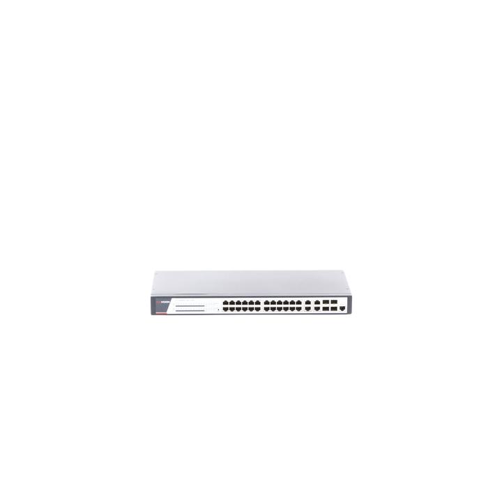 Switch Gigabit PoE+ / Administrable / 24 Puertos 1000 Mbps PoE+ / 4 Puertos 1000 Mbps + 4 Puertos SFP de Uplink / 370