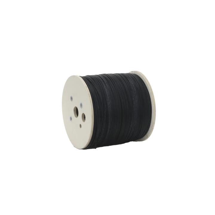 Carrete de 2 Kilómetros de Fibra Óptica Drop Plana, Interior/Exterior G.657A2 Monomodo de 1 Hilo (Unifibra),