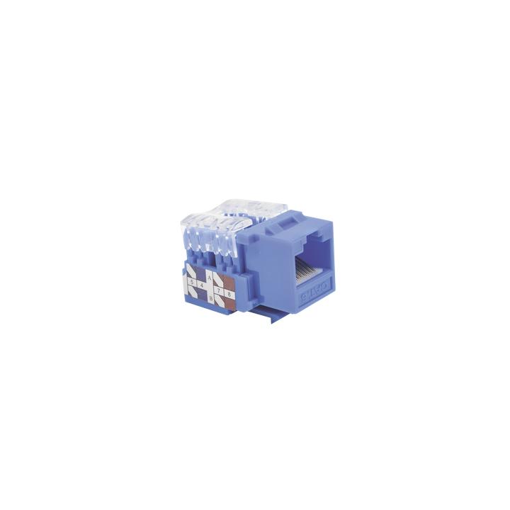 Módulo Jack 110 Cat6, Keystone para Faceplate - Color Azul