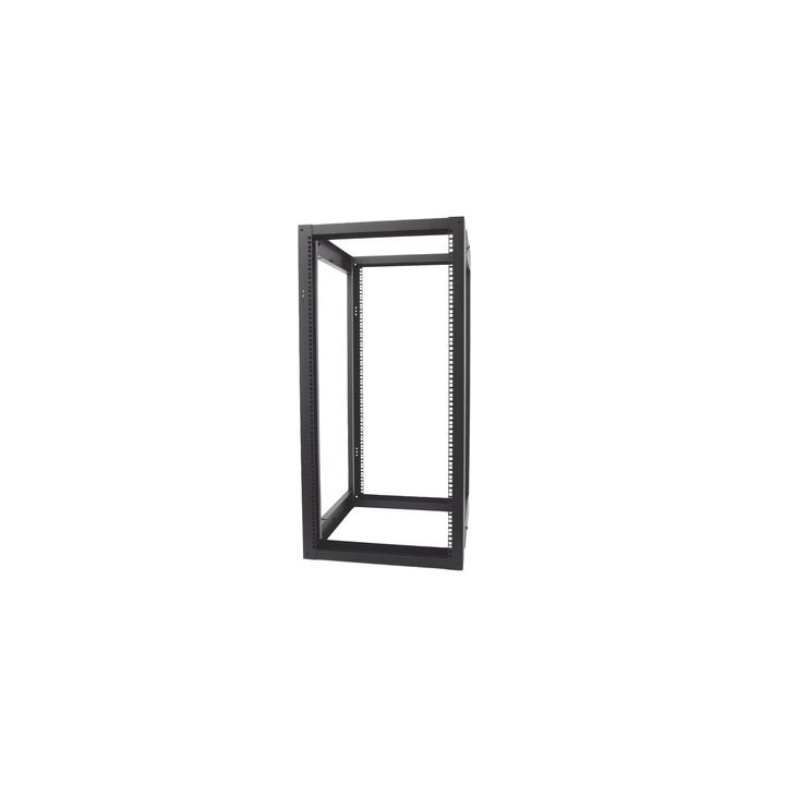 Rack Estándar 19" de 4 Postes, Acero, 24 Unidades, Profundidad Ajustable.