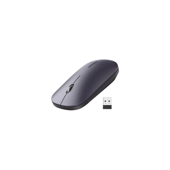 Mouse inalámbrico 2.4 GHz | Ultra Delgado y Silencioso | DPI 1000/1600/2000/4000 (Ajustable)  | Alcance 10m | Scroll