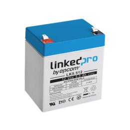 Batería 12 V / 5.5 Ah / UL / Vida útil promedio 5 años / Tecnología AGM / Para uso en equipo electrónico, Alarmas
