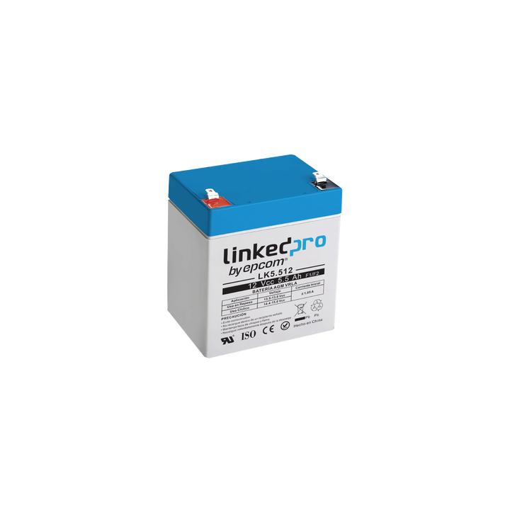 Batería 12 V / 5.5 Ah / UL / Vida útil promedio 5 años / Tecnología AGM / Para uso en equipo electrónico, Alarmas