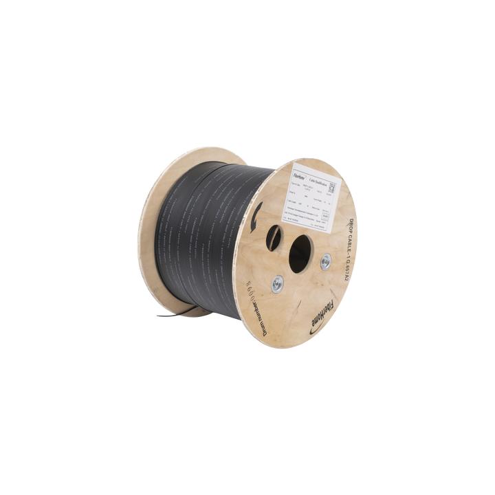 Carrete de 1 km de Fibra Óptica Drop, Interior/Exterior G.657A2 Monomodo de 1 Hilo (Unifibra), Dieléctrica, Forro
