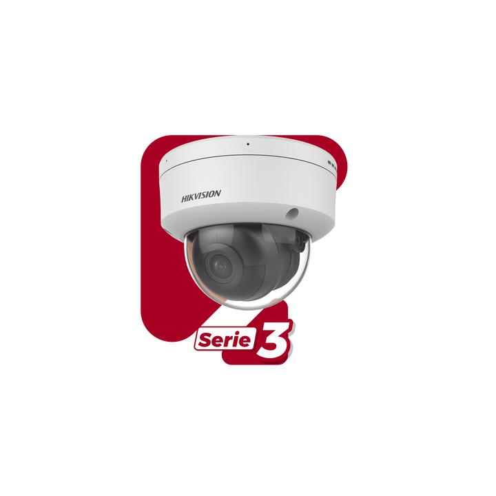 Domo IP 6 Megapixel / Lente 2.8 mm / 40 mts IR / Exterior IP67 / IK10 / Microfono Integrado / DARKFIGHTER / Audio y