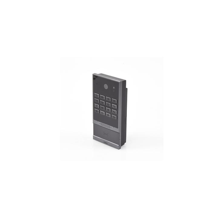 Videoportero SIP para Control de Acceso, Teclado numérico iluminado, 2 relevadores, anti-vandálico, IP66 y IK07, PoE