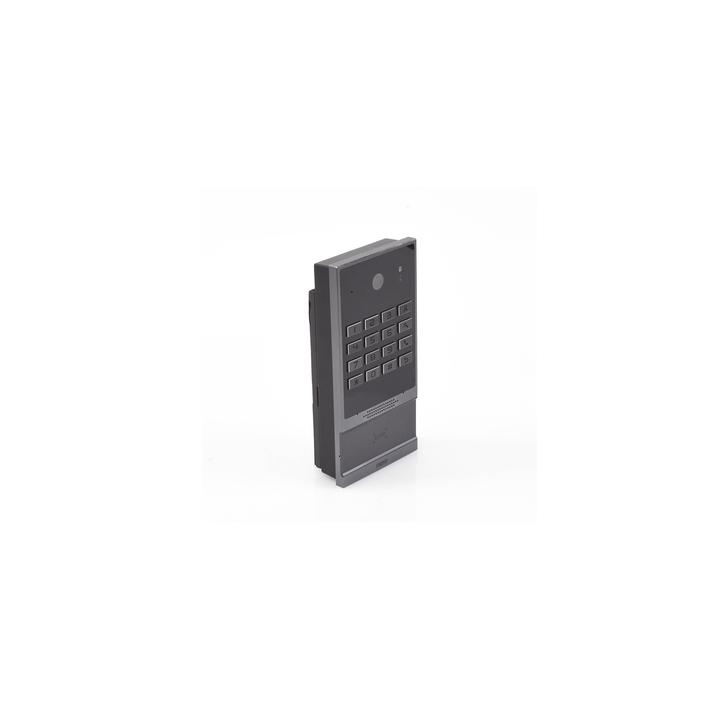Videoportero SIP para Control de Acceso, Teclado numérico iluminado, 2 relevadores, anti-vandálico, IP66 y IK07, PoE
